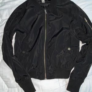 Black Bomber Jacket